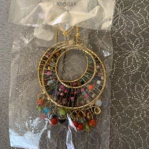 Multi colored earrings